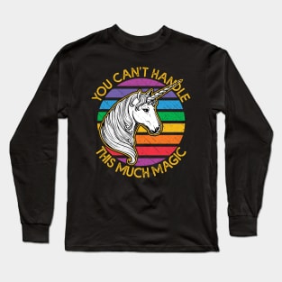 Funny Unicorn Full of Magic Long Sleeve T-Shirt